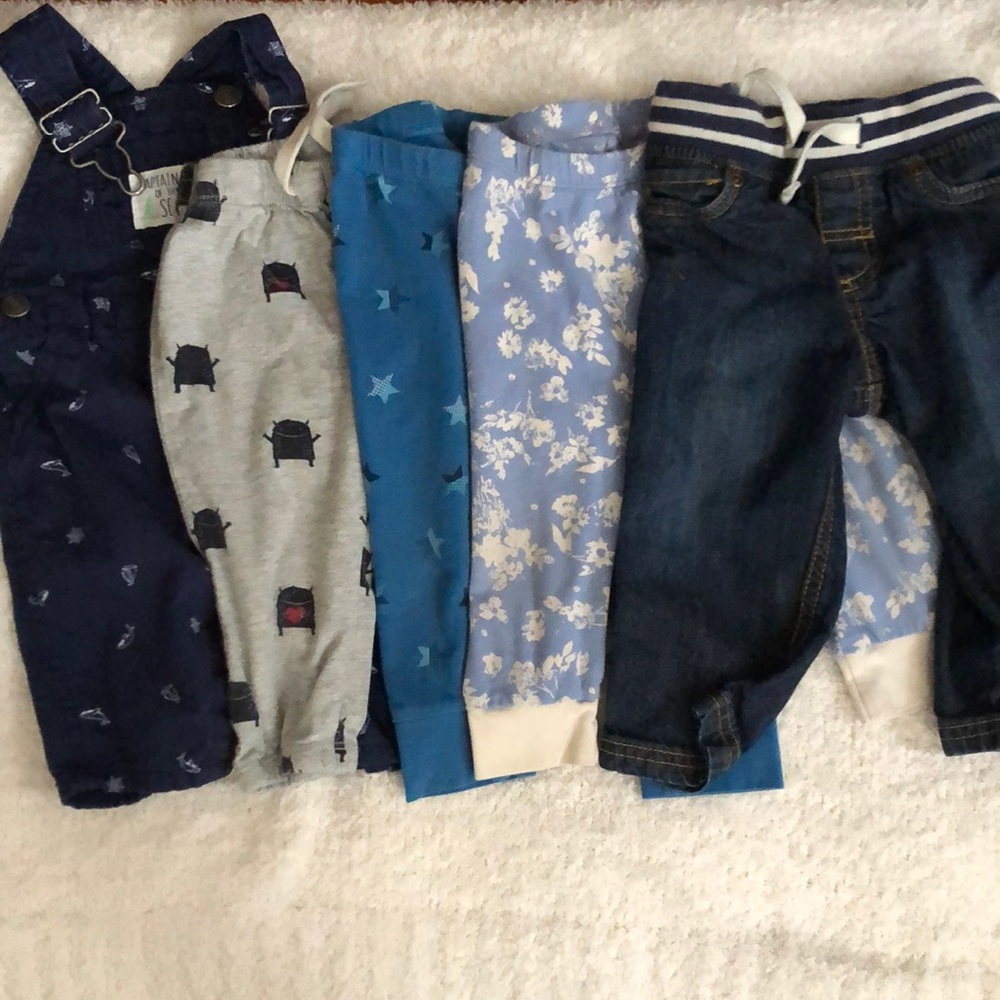 Pact Organic, Gap, and Carter’s toddler pants